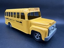 Hubley #493 School Bus Yellow Made In USA Pressed Steel