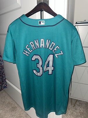 Seattle Mariners TEAL Felix Hernandez 34 Jersey - Hello Kitty