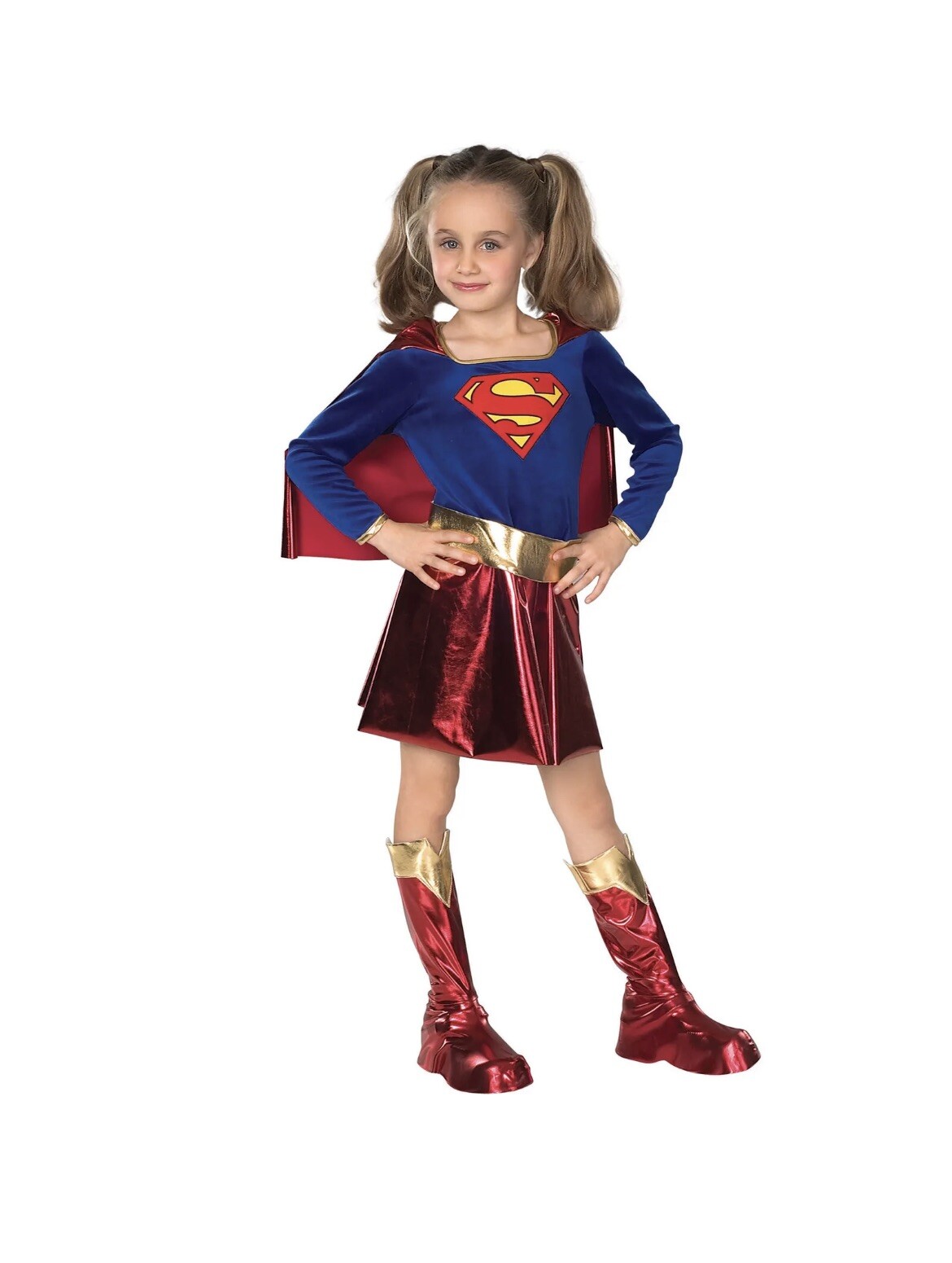 Costume Superman/Supergirl Per Bambini | Originale DC Comics | Completo Con Mantello E Accessori - Foto 7