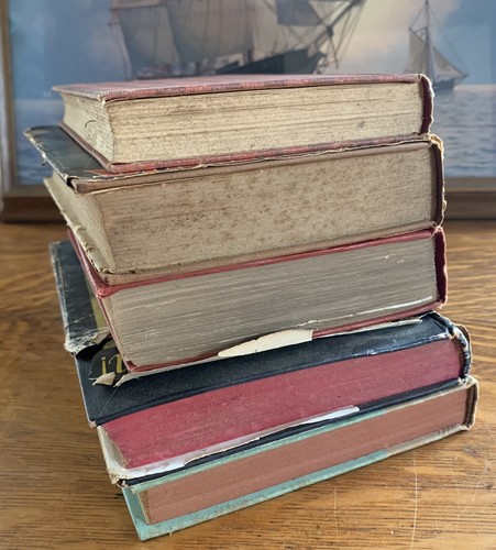 5 Vintage Books Lot Muted Tones Shelf Decor Prop Staging Cottagecore Farmhouse - Picture 5 of 12