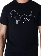 DMT T shirt Tee N-Dimethyltryptamine Psychedelic LSD Meditation Trip Therapy