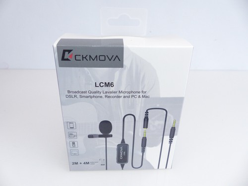 CKMOVA LCM6D Dual Head Lavalier Mikrofon Doppel Krawattenmikrofon NEU #KT