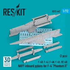 1/72 ResKit RS72-0447 NAVY inboard pylons for F-4 "Phantom II" (2 pcs) (F-4B, F-