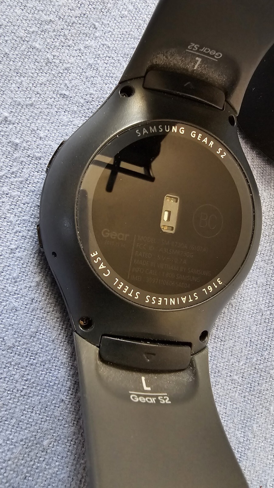 Samsung Gear S2 SMR730A Schwarz LCD WiFi Bluetooth GPS Android