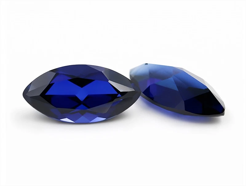 WHOLESALE MARQUISE CUT BLUE HIGH QUALITY SAPPHIRE LAB-CREATED AAAA+ LOOSE GEMS - Image 4 of 4