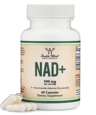 NAD+ Supplement (500Mg of 95% Pure NAD+ per Serving, 60 ct)