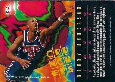 1995-96 NBA Hoops Buzzer Beater Kenny Anderson New Jersey Nets #218 Card