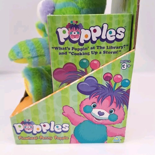 Vintage Popples Penny Stuffed Animal Pinwheel 2001 Toy Striped New Plush - Picture 11 of 19