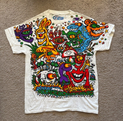 Liquid Blue 1993 Zidzoii Joey Mars Modren Print Graphic Shirt Mens