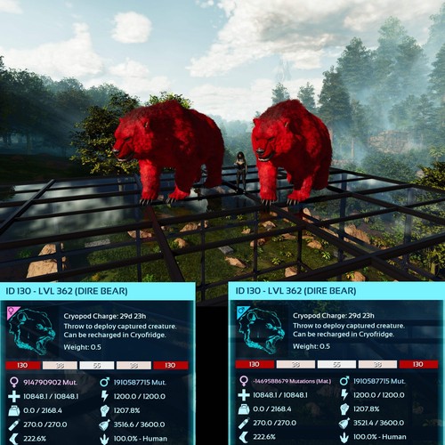 Ark Survival Ascended Pve Dire Bear Max Level 362 - Picture 2 of 25