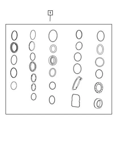 正品 Mopar 2007 - 2018 吉普牧马人 JK 变速器密封包 68335801AA — 第 3/3 张图片