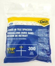 QEP 10330-20 Pack of 300 1/16" Hard Leave-In Tile Spacers