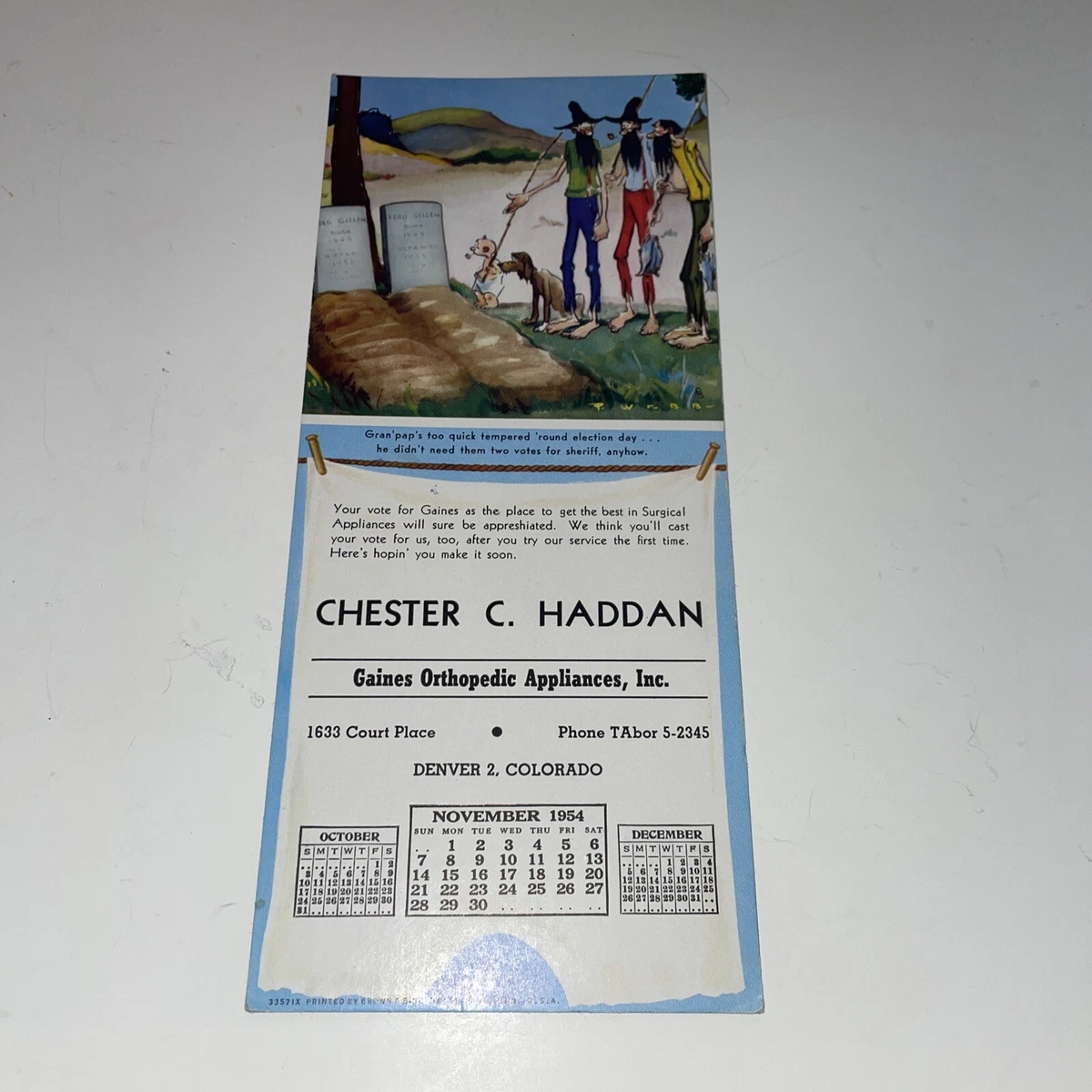 november-1954-calendar-chester-c-haddan-denver-colorado-advertisement-hillbilly-ebay