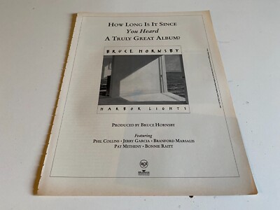 PTP12 MAGAZINWERBUNG 11X9'' BRUCE HORNSBY: HAFENLICHTER ALBUM