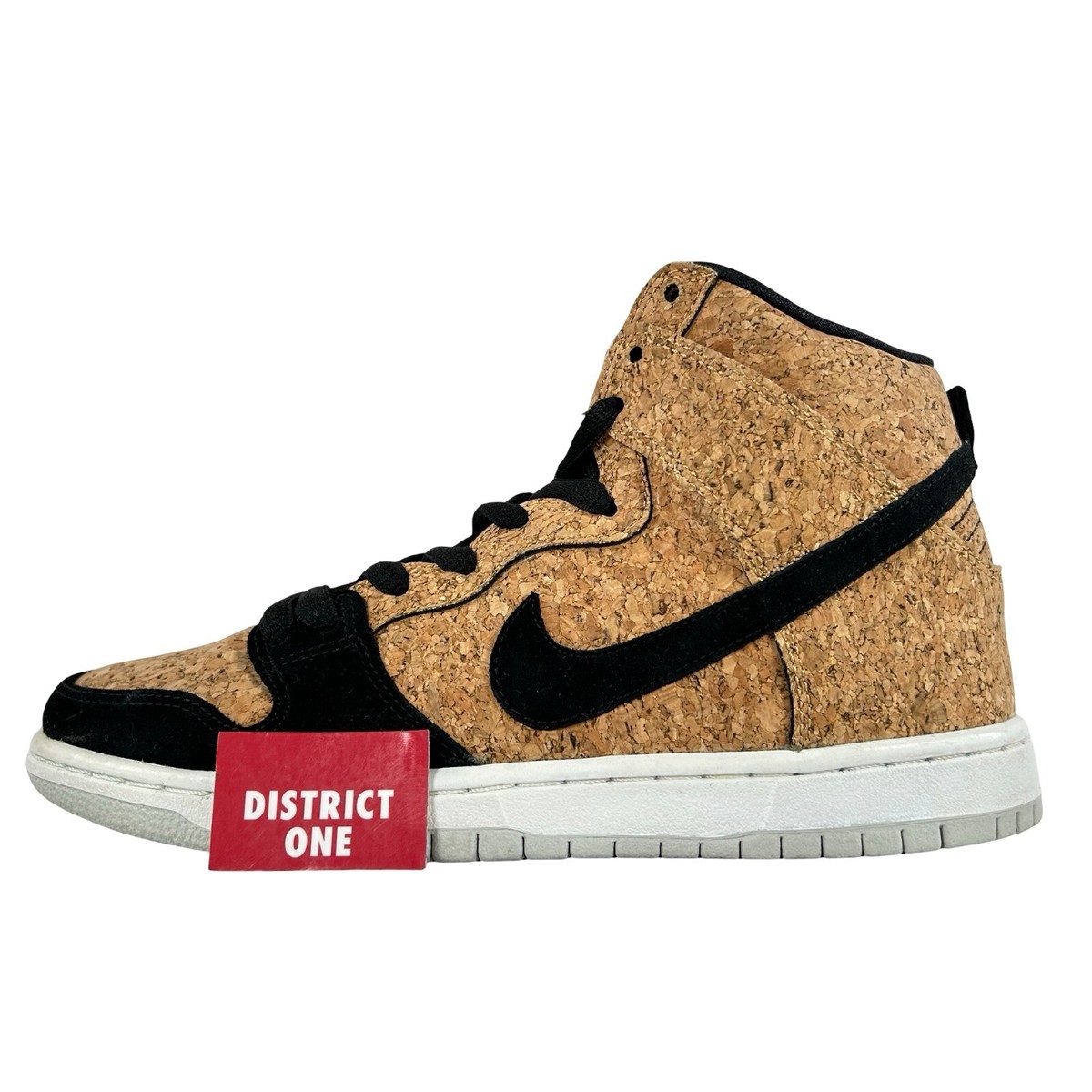 Nike Dunk High Premium SB Cork + Hat 2015 - Size 7.5 - 313171 026