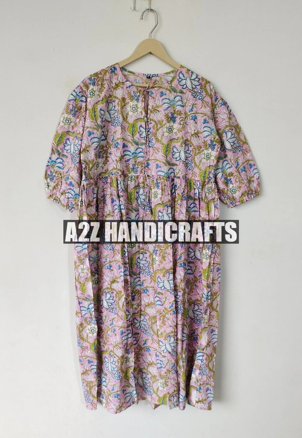 Summer Wear Block Print Midi Mini Women Girls Dress String Closer Bohemian Dress
Opens in a new wind