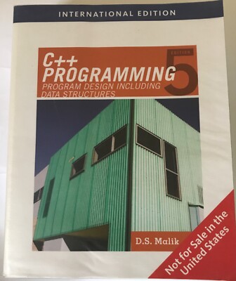 C++ Programmierung - Programmdesign - 5. Auflage - Englisch - D.S. Malik