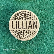Personalized Metal Golf Ball Marker for Lillian
