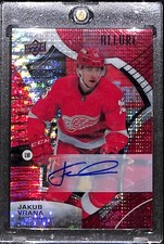 2021-22 Upper Deck Allure - Red Rainbow Autographs #63 Jakub Vrana (AU)