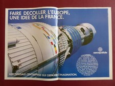11/1989 PUB AEROSPATIALE FUSEE ARIANE ROCKET ORIGINAL FRENCH AD