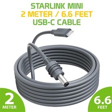 Cellet 2-Meter/6.6-Feet USB-C to DC Power Cable Compatible with Starlink mini