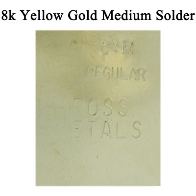 8K Yellow Gold Medium Regular Solder One Gram Plate For Jewelry Repair Soldering