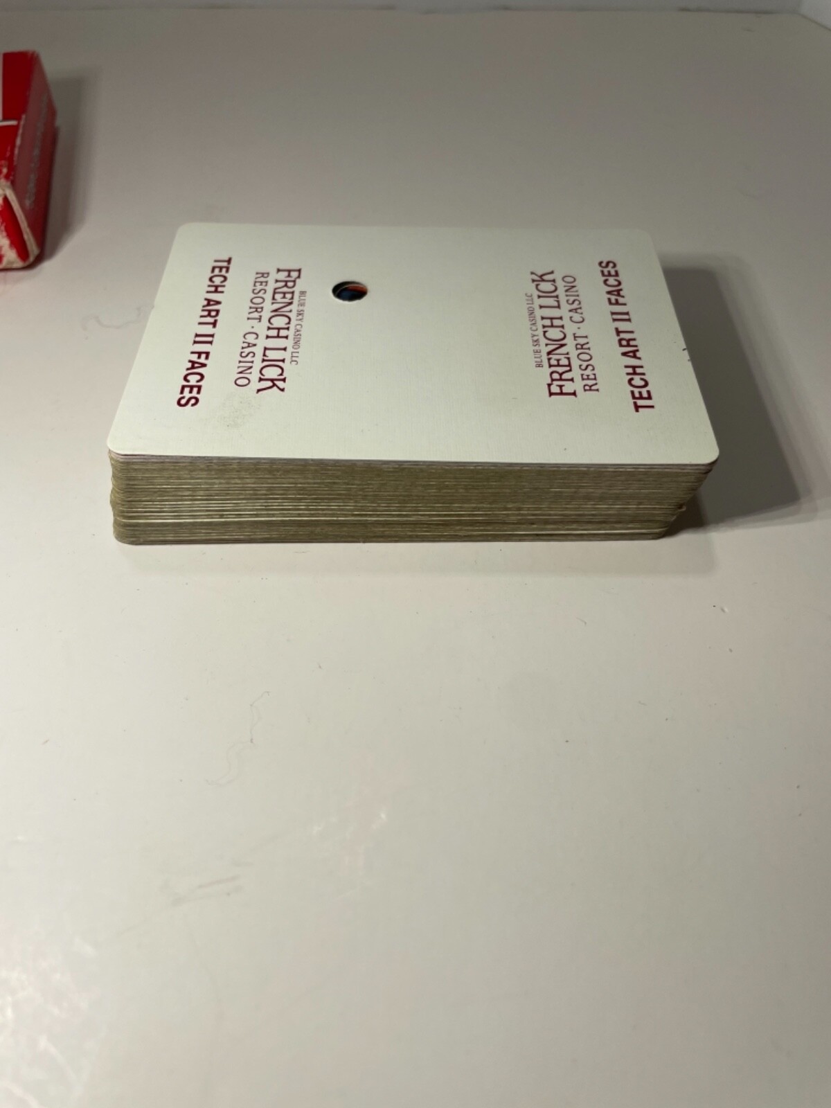 Gemaco French Lick Casino Playing Cards Hole Punched Tech Art II Faces