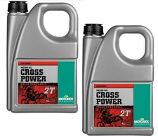 (2) Motorex Cross Power Synthetic 2T 2-Stroke Oil 4 Liter Pre-Mix Ktm Yz Cr Kx