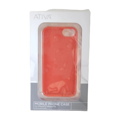Ativa Red Phone Case For iPhone 5/5s Accessory New