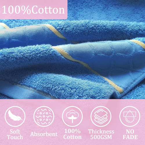 VOOVA & MOVAS Hooded Towels for Boys Age 8-14,Thick 500GSM | Large | 100% Cotton - Photo 3/12