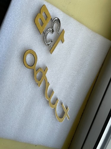 Re Amemiya Metal 13B Turbo Bomex Badge Emblem Rare For FD3S RX7 FC3S MAZDA - Picture 3 of 5