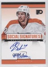 2013-14 Panini Playbook Social Signatures Brayden Schenn #SS-BS Auto 0c3