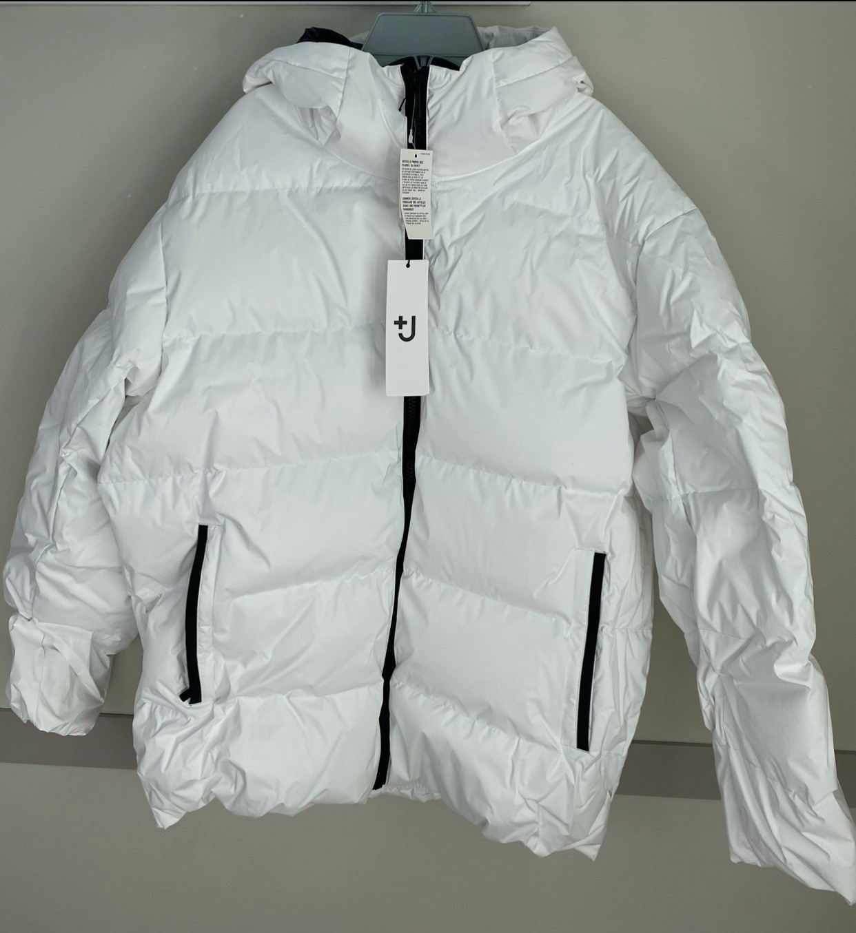 Ultra Rare Uniqlo +J Jil Sander Men Light Down Oversized Parka Jacket White L