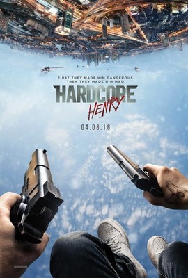 2016 Promo Film Poster Print ''Hardcore Henry'' Sharlto Copley Haley Bennett