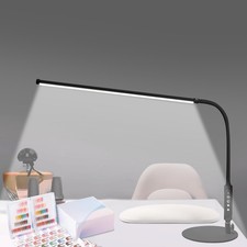 CGBE LED Schreibtischlampe 360° Nagellicht 3 Farbmodi 5 Helligkeiten 23,6 Zoll Schreibtischlampe