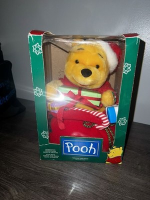 Disney Winnie The Pooh Animated Musical Christmas Telco Santa Bag Gifts Vintage
