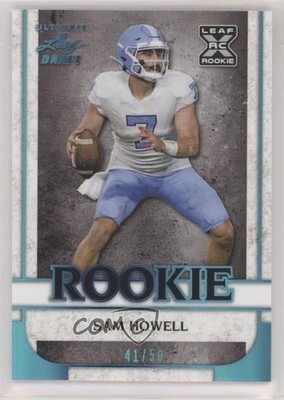 2022 Leaf Ultimate Draft Rookies Platinum Spectrum 41/50 Sam Howell #16 RC 02d2