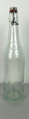 Vintage Geyer Freres Hinged Bale Water Bottle French Ceramic Top