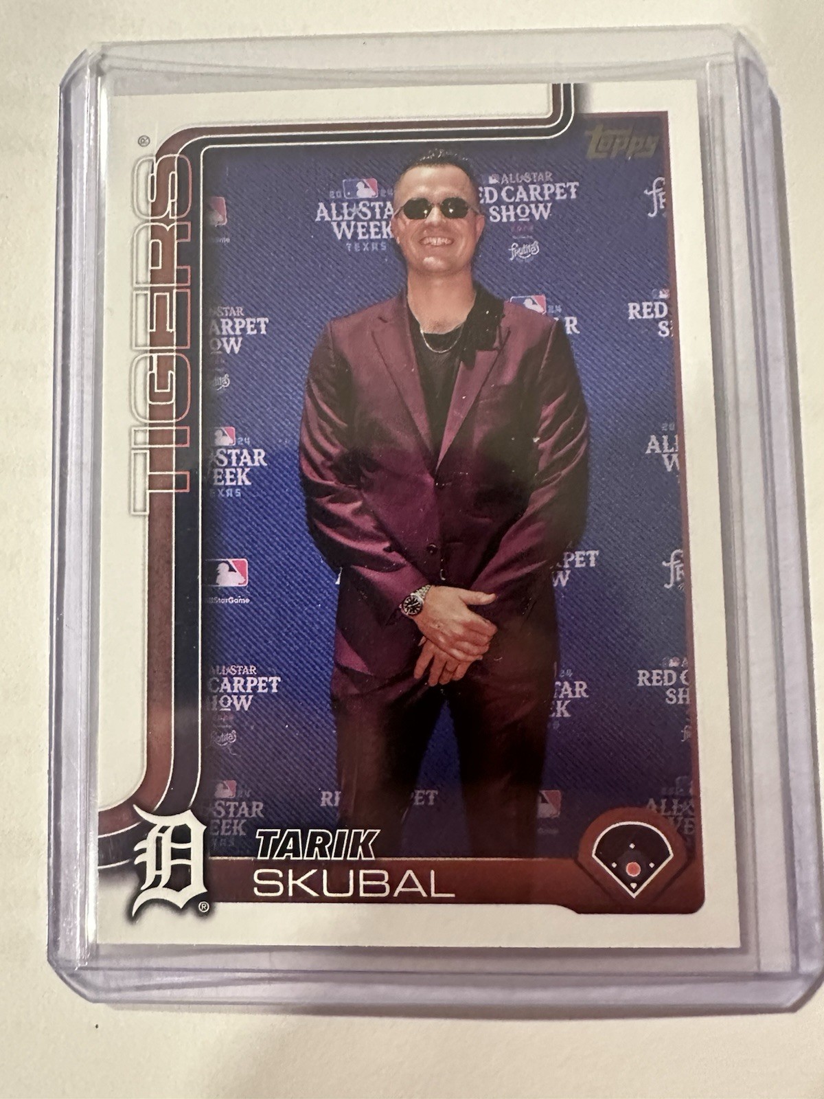 Topps 2025 Series 1 Tarik Skubal Golden Mirror Image Variation SSP #71 Case Hit