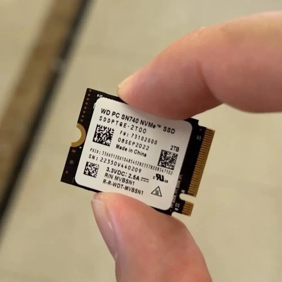 Western Digital SN740 1TB M.2 SSD 2230 NVMe PCIe Gen 4x4 SSD Para Microsoft SSD - Image 4 of 4