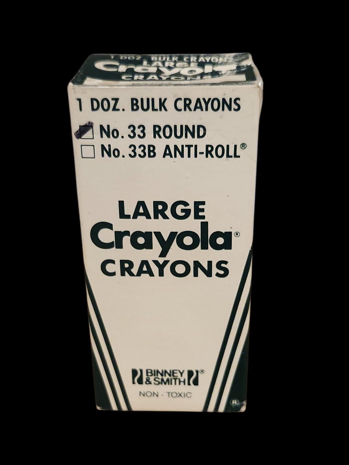 1 Dozen Bulk  Crayola Large Crayons WHITE  New Vintage Binney & Smith 1985 # 33 