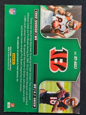 2025 Score Football A.J. Green Chad Johnson Auto DOUBLE TROUBLE