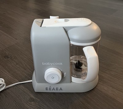 BEABA BabyCook Solo Electric Baby Food Maker Processor Gray BEA010A No Basket