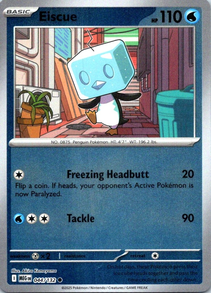 Eiscue Reverse Holo Common ME01: Mega Evolution 044/132 NM