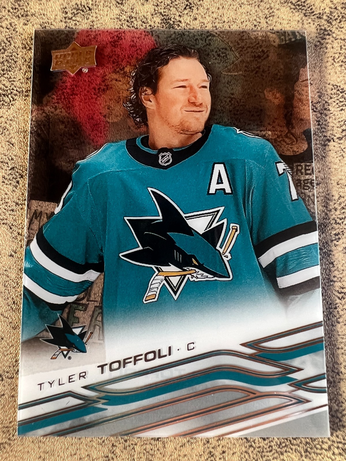 Tyler TOFFOLI 2026-27 UD Ser 1 Hky Clear CUT #140 SP Parallel San Jose Sharks