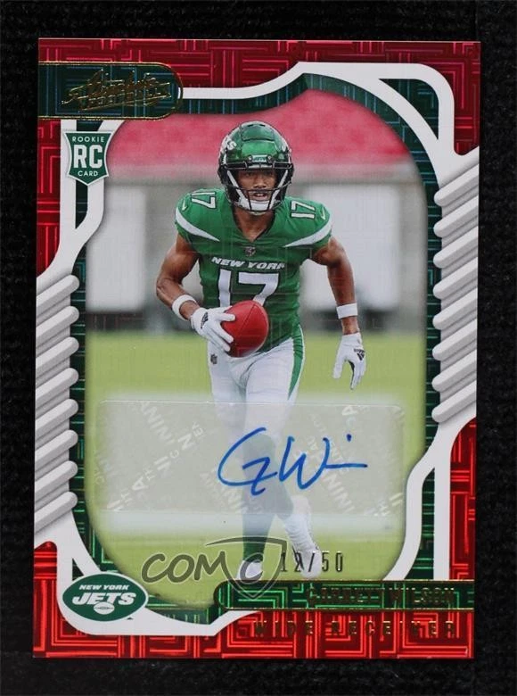 Garrett Wilson Panini Absolute #106 Signature-Red Squares