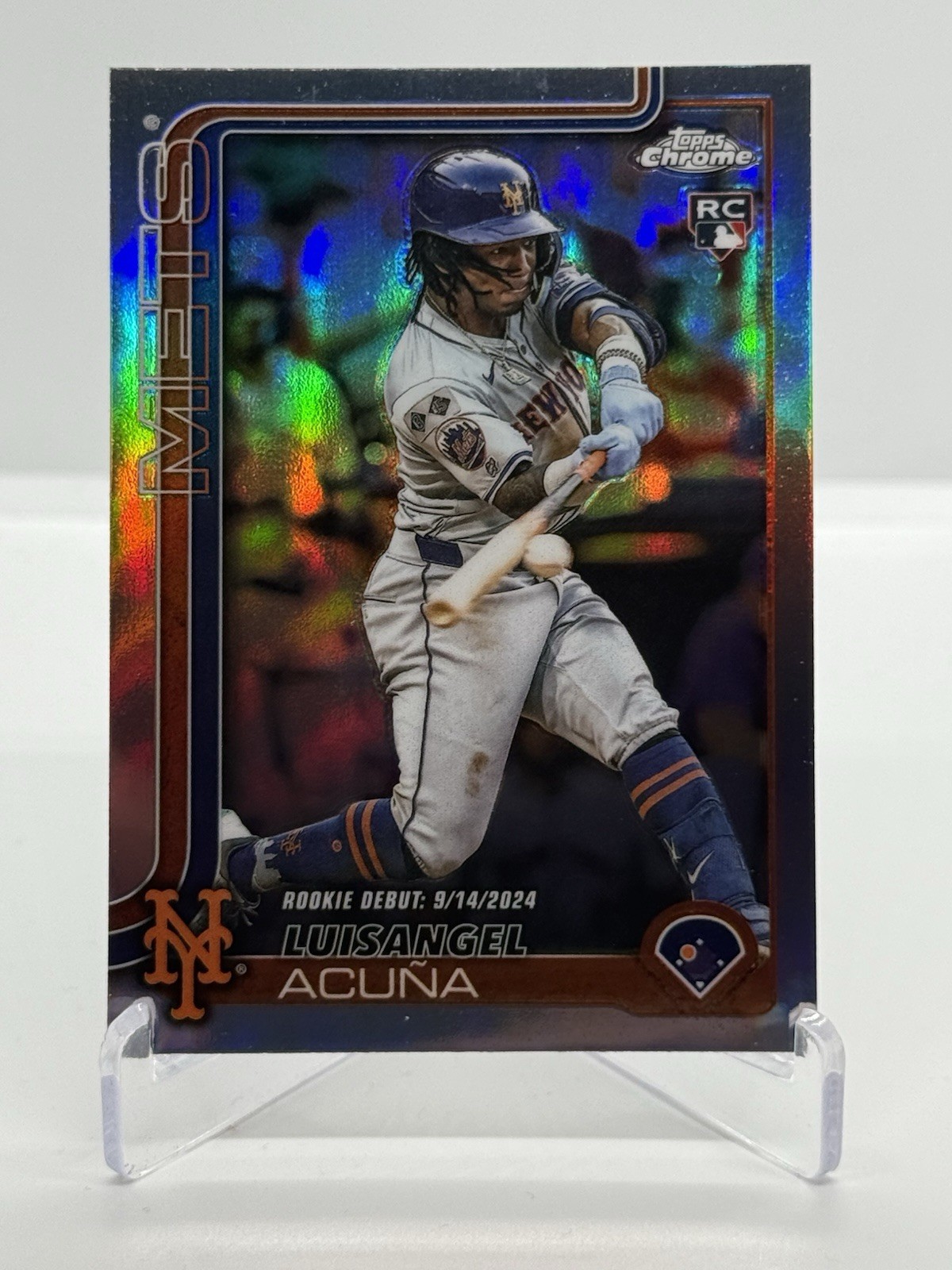 2025 Topps Chrome Update Refractor Luisangel Acuna New York Mets #USC53