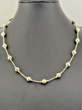 925 STERLING SILVER 2 TONE BALL & TUBE BEAD N...