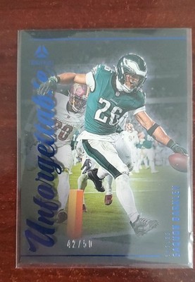 2025 Panini Luminance - Unforgettable Saquon Barkley #15 Blue /50