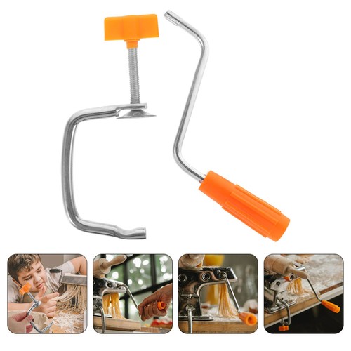 1 Set of Pasta Roller Maker Handle with Clip Pasta Machine Noodle Maker Handle - Picture 8 of 10
